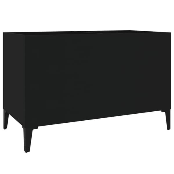 vidaXL Hifi-benk svart 74,5x38x48 cm konstruert tre