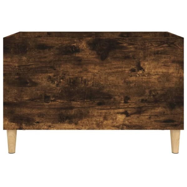 vidaXL Stereobänk rökfärgad ek 74,5x38x48 cm konstruerat trä