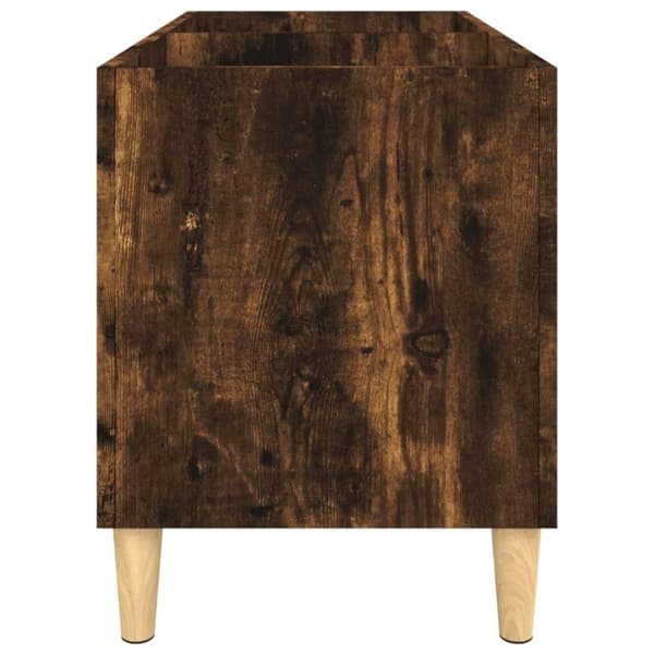 vidaXL Stereobänk rökfärgad ek 74,5x38x48 cm konstruerat trä