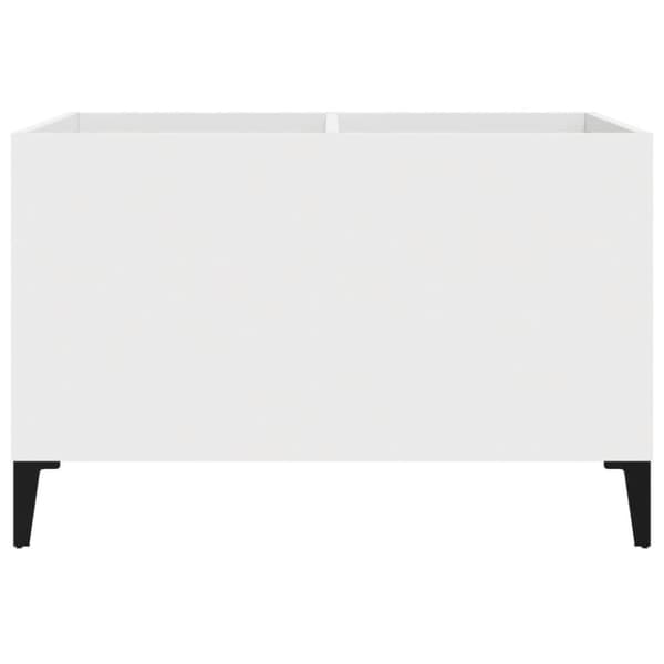 vidaXL Stereobänk vit 74,5x38x48 cm konstruerat trä