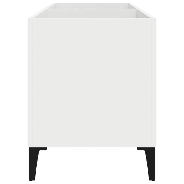 vidaXL Stereobänk vit 74,5x38x48 cm konstruerat trä