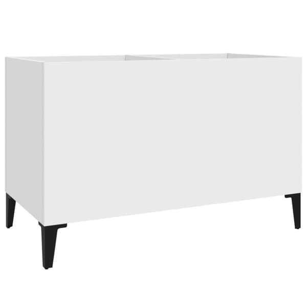 vidaXL Stereobänk vit 74,5x38x48 cm konstruerat trä