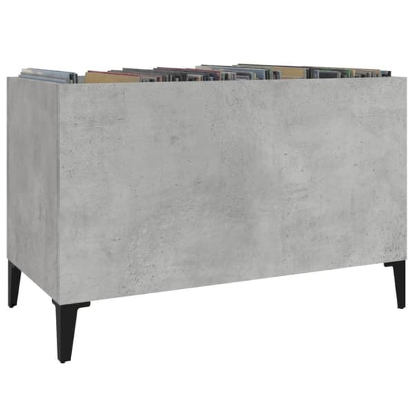 vidaXL Hifi-benk betonggrå 74,5x38x48 cm konstruert tre
