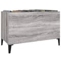 Miniatyrbilde 4 av 8: vidaXL Hifi-benk grå sonoma 74,5x38x48 cm konstruert tre