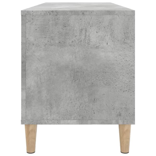vidaXL Hifi-benk betonggrå 100x38x48 cm konstruert tre