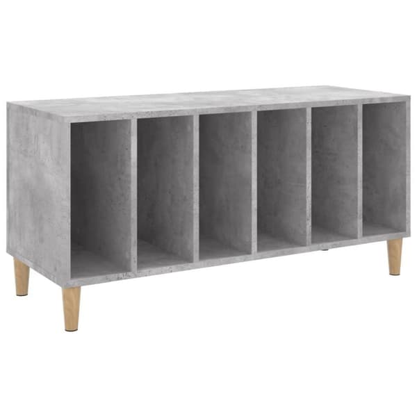 vidaXL Hifi-benk betonggrå 100x38x48 cm konstruert tre