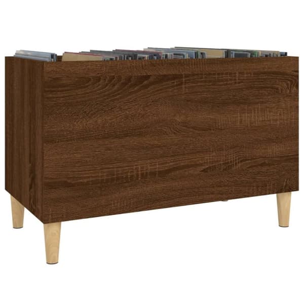vidaXL vinylskab 74,5x38x48 cm konstrueret træ brun egetræsfarve