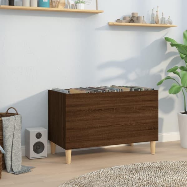 vidaXL vinylskab 74,5x38x48 cm konstrueret træ brun egetræsfarve