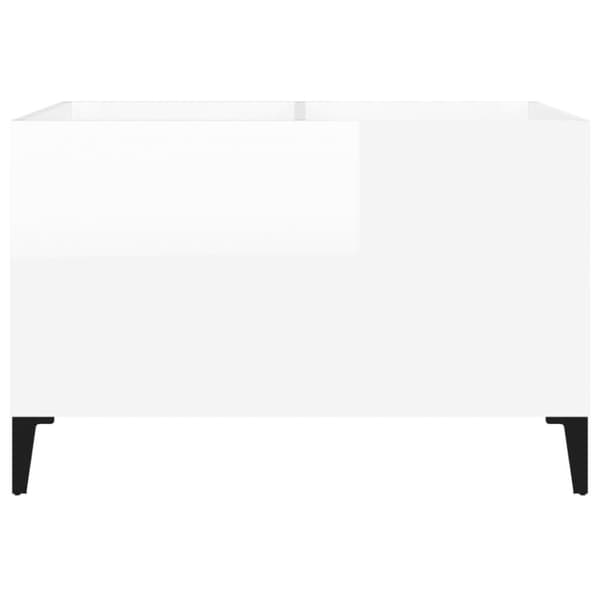 vidaXL vinylskab 74,5x38x48 cm konstrueret træ hvid højglans