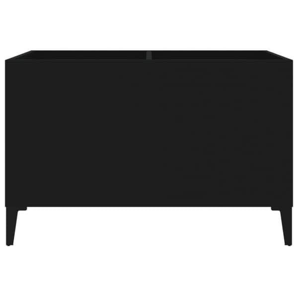 vidaXL LP-levyjen säilytyskaappi musta 74,5x38x48 cm tekninen puu