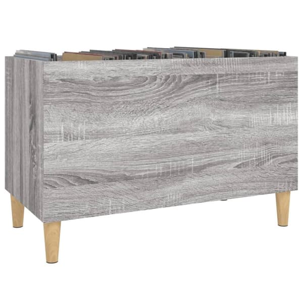 vidaXL vinylskab 74,5x38x48 cm konstrueret træ grå sonoma-eg