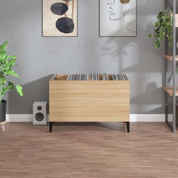 vidaXL vinylskab 74,5x38x48 cm konstrueret træ sonoma-eg