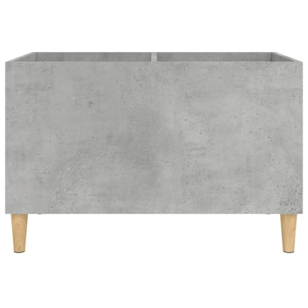 vidaXL LP-levyjen säilytyskaappi betoninharmaa 74,5x38x48 cm puu