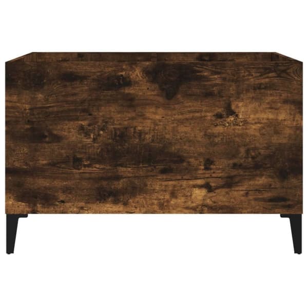 vidaXL LP-levyjen säilytyskaappi savutammi 74,5x38x48 cm tekninen puu