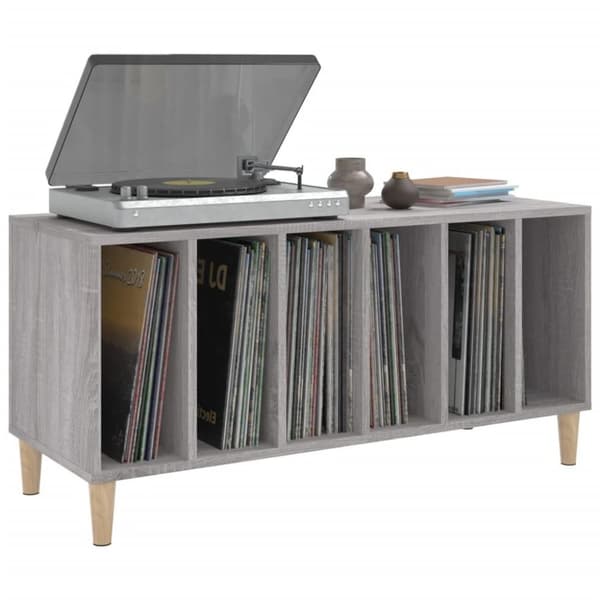 vidaXL vinylskab 100x38x48 cm konstrueret træ grå sonoma-eg