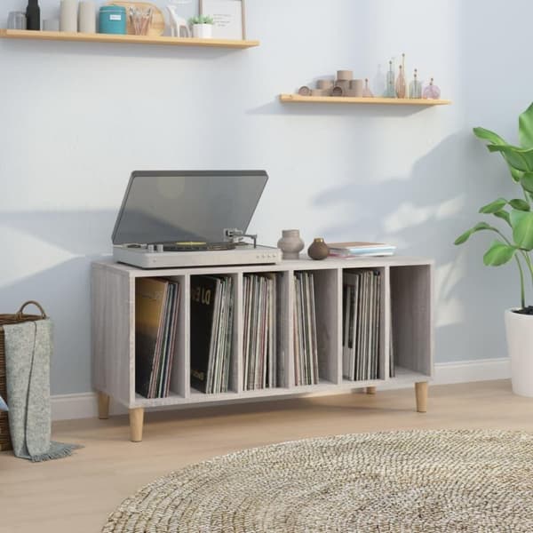 vidaXL vinylskab 100x38x48 cm konstrueret træ grå sonoma-eg
