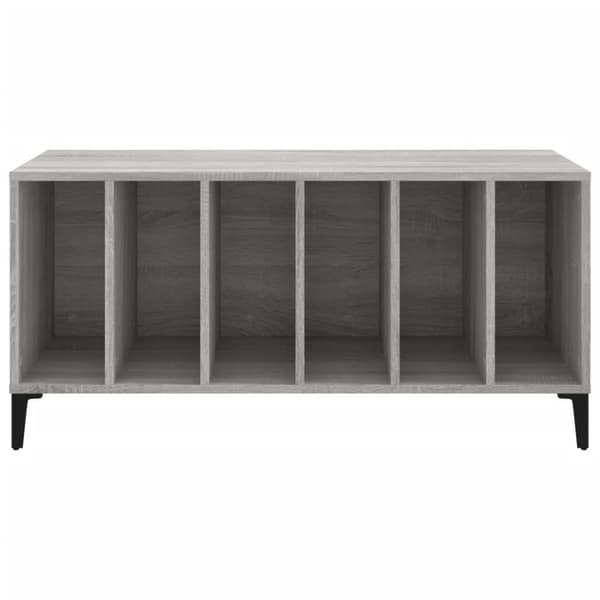 vidaXL Hifi-benk grå sonoma 100x38x48 cm konstruert tre