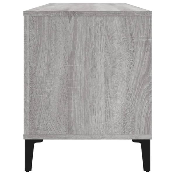 vidaXL Hifi-benk grå sonoma 100x38x48 cm konstruert tre