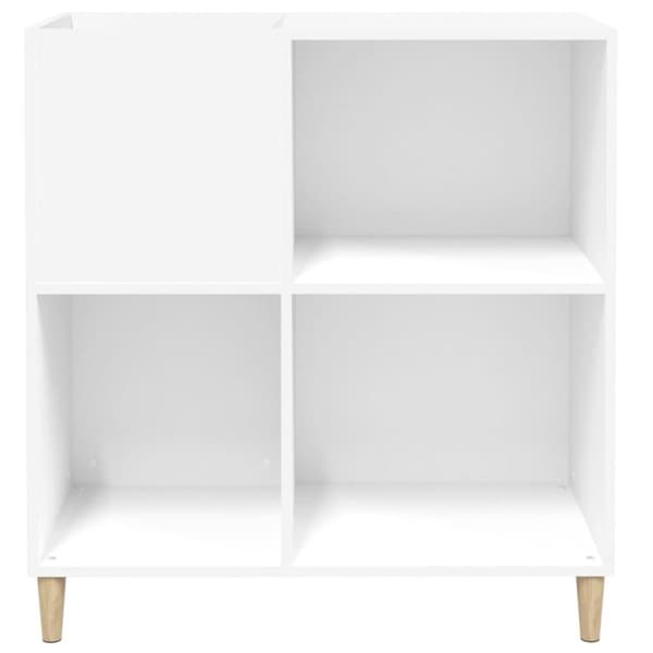 vidaXL Stereobänk vit 84,5x38x89 cm konstruerat trä