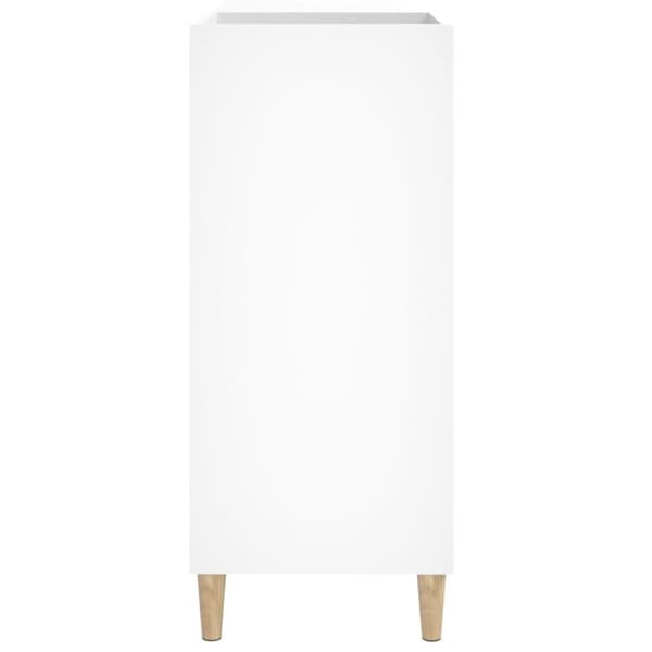 vidaXL Stereobänk vit 84,5x38x89 cm konstruerat trä