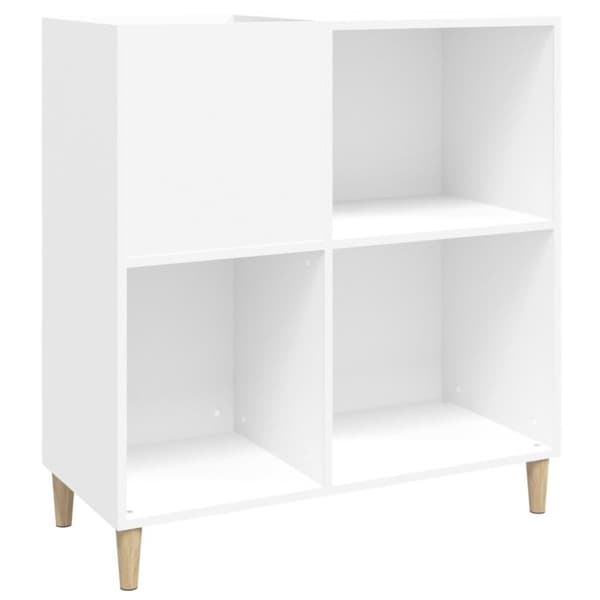 vidaXL Stereobänk vit 84,5x38x89 cm konstruerat trä