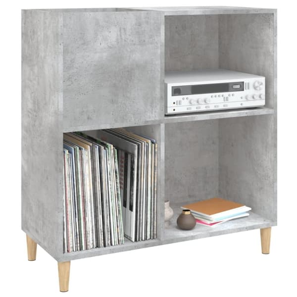 vidaXL Stereobänk betong-grå 84,5x38x89 cm konstruerat trä