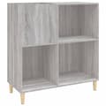 Miniatyrbilde 3 av 11: vidaXL Hifi-benk grå sonoma 84,5x38x89 cm konstruert tre
