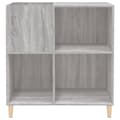 Miniatyrbilde 6 av 11: vidaXL Hifi-benk grå sonoma 84,5x38x89 cm konstruert tre