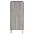 Miniatyrbilde 7 av 11: vidaXL Hifi-benk grå sonoma 84,5x38x89 cm konstruert tre