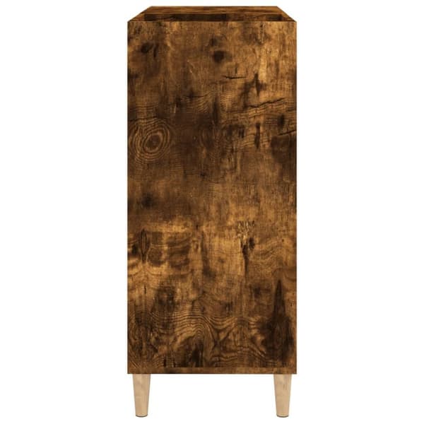 vidaXL Hifi-benk røkt eik 84,5x38x89 cm konstruert tre