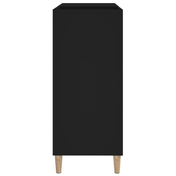 vidaXL Stereobänk svart 84x38x89 cm konstruerat trä