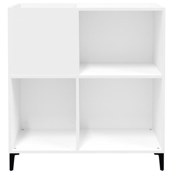 vidaXL Stereobänk vit 84,5x38x89 cm konstruerat trä