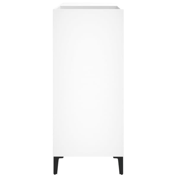 vidaXL Stereobänk vit 84,5x38x89 cm konstruerat trä