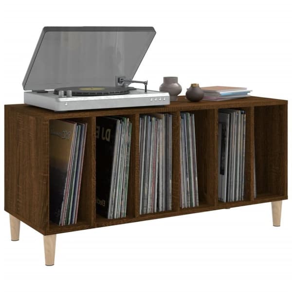 vidaXL vinylskab 100x38x48 cm konstrueret træ brun egetræsfarve