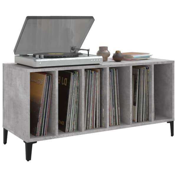 vidaXL vinylskab 100x38x48 cm konstrueret træ betongrå