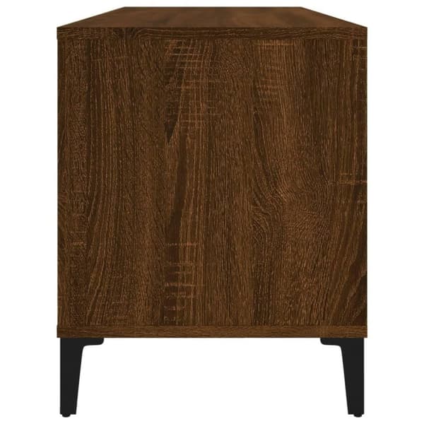vidaXL vinylskab 100x38x48 cm konstrueret træ brun egetræsfarve