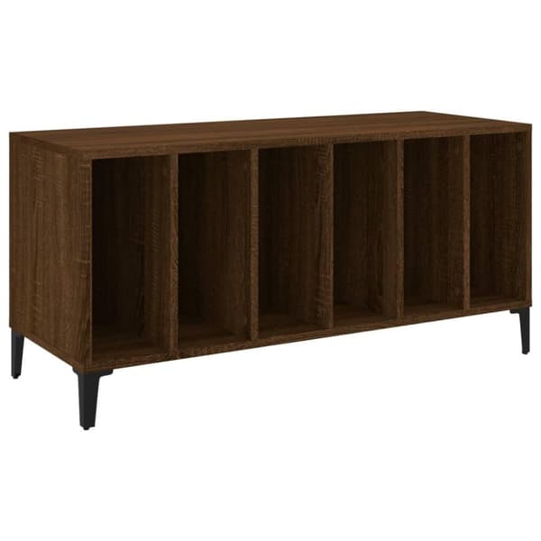 vidaXL vinylskab 100x38x48 cm konstrueret træ brun egetræsfarve