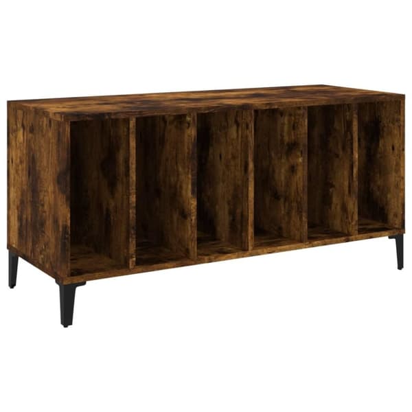 vidaXL vinylskab 100x38x48 cm konstrueret træ røget egetræsfarve