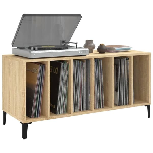 vidaXL vinylskab 100x38x48 cm konstrueret træ sonoma-eg