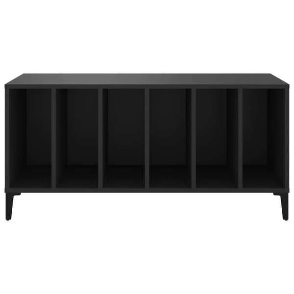 vidaXL vinylskab 100x38x48 cm konstrueret træ sort