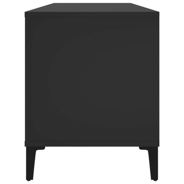 vidaXL vinylskab 100x38x48 cm konstrueret træ sort