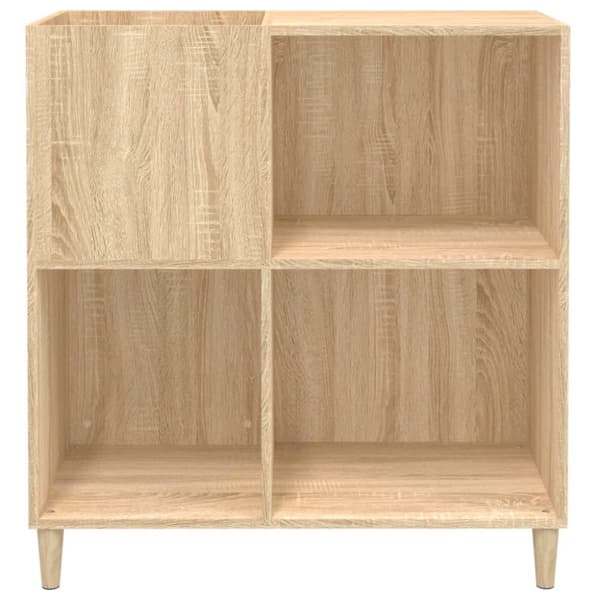 vidaXL LP-levyjen säilytyskaappi Sonoma-tammi 84,5x38x89 cm puu