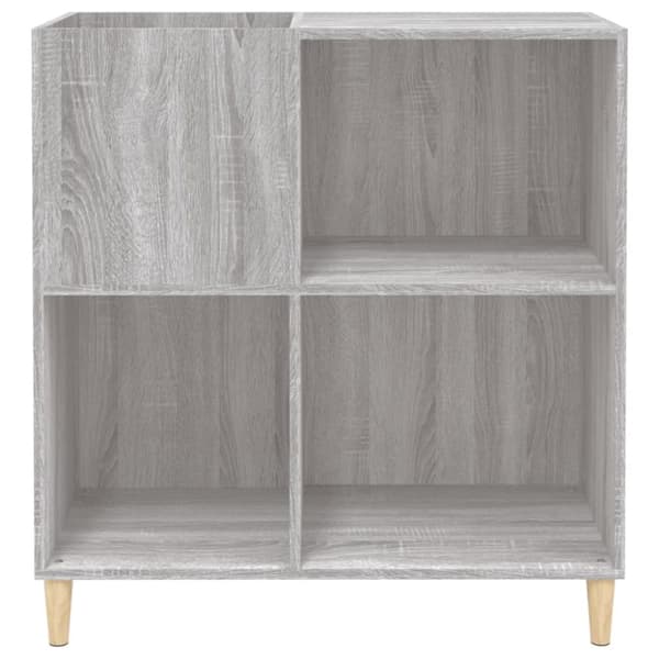 vidaXL vinylskab 84,5x38x39 cm konstrueret træ grå sonoma-eg