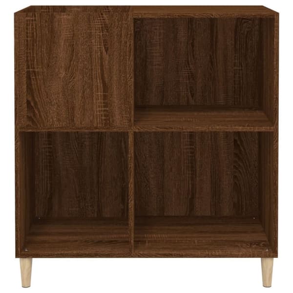 vidaXL vinylskab 84,5x38x89 cm konstrueret træ brun egetræsfarve