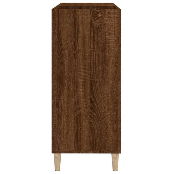 vidaXL vinylskab 84,5x38x89 cm konstrueret træ brun egetræsfarve