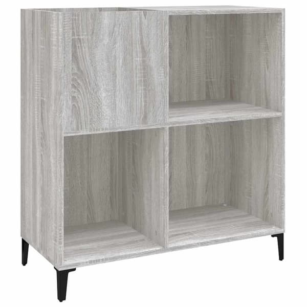 vidaXL Stereobänk grå sonoma 84,5x38x89 cm konstruerat trä