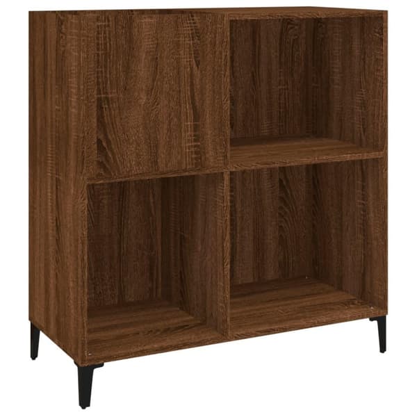 vidaXL Hifi-benk brun eik 84,5x38x89 cm konstruert tre