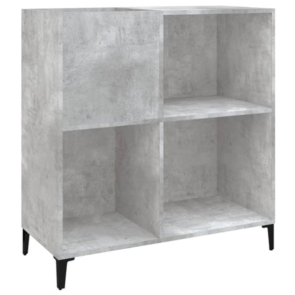 vidaXL Stereobänk betong-grå 84,5x38x89 cm konstruerat trä