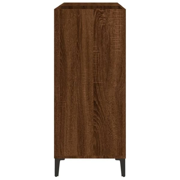 vidaXL vinylskab 84,5x38x89 cm konstrueret træ brun egetræsfarve