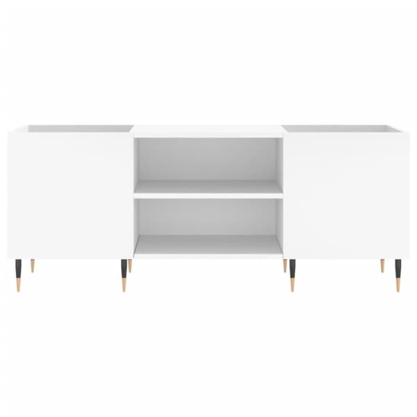 vidaXL vinylskab 121x38x48 cm konstrueret træ hvid